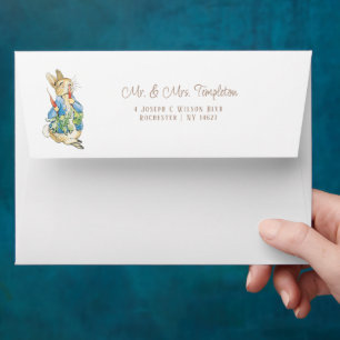 Classic Peter the Rabbit Beatrix Potter Baby Showe Envelope