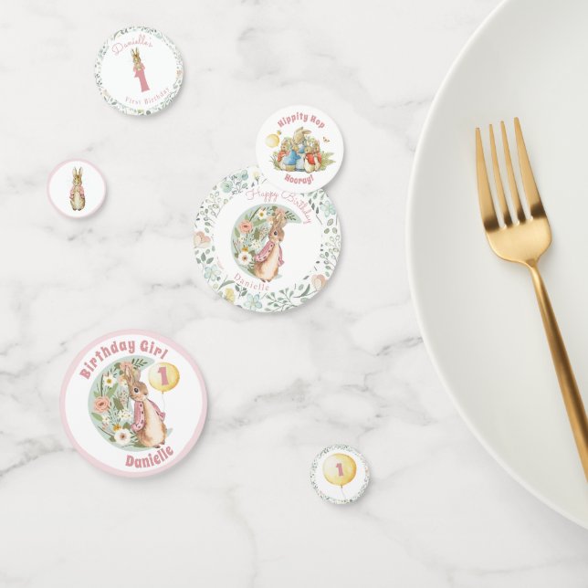 Classic Peter the Rabbit Beatrix Potter Birthday  Confetti (Group)