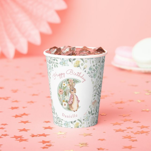 Classic Peter the Rabbit Beatrix Potter Birthday  Paper Cups (Insitu)
