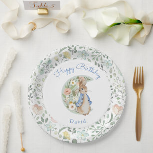 Classic Peter the Rabbit Beatrix Potter Birthday  Paper Plate