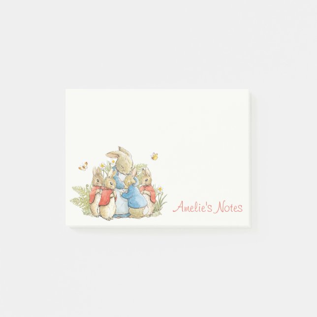 Classic Peter the Rabbit Beatrix Potter Sweet Post-it Notes (Front)
