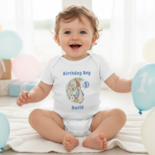 Classic Peter the Rabbit Birthday Baby Bodysuit