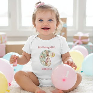 Classic Peter the Rabbit Birthday Baby Bodysuit