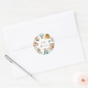 Classic Peter the Rabbit Birthday Classic Round Sticker