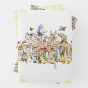 Classic Peter the Rabbit Birthday Party  Wrapping Paper Sheet