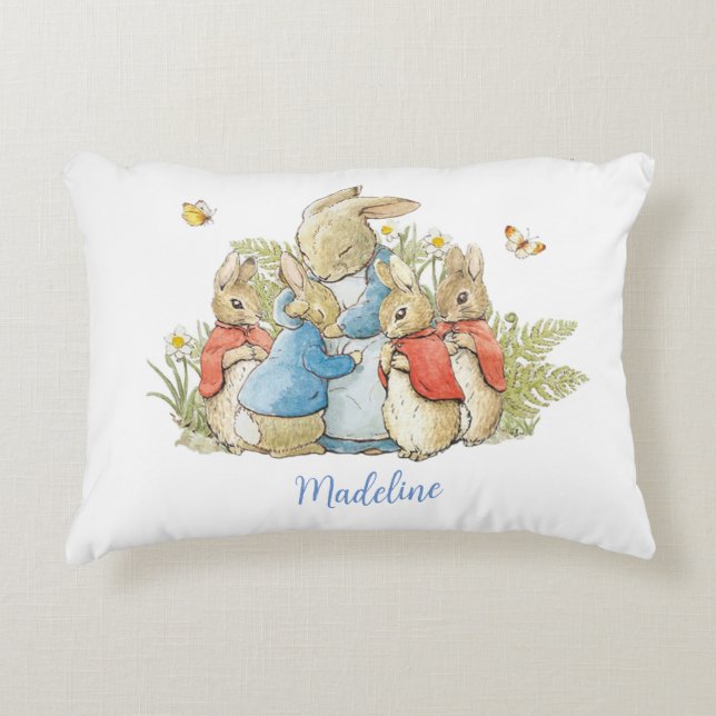 Classic Peter the Rabbit  Decorative Cushion (Front)