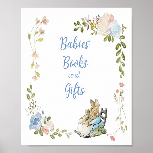 Classic Peter the Rabbit Twin Shower Books & Gifts Poster (Front)