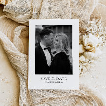 Classic Photo and Text Wedding Save the Date