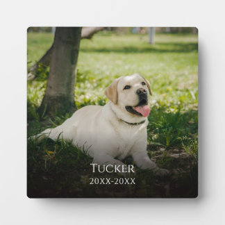 Classic Photo Custom Memorial Plaque