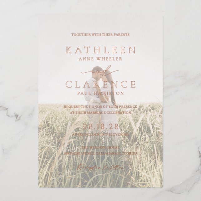 Classic Photo Elegant Wedding (Front)