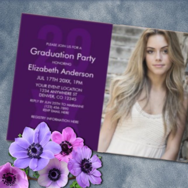 Classic Photo Graduation Acrylic Invitations (Creator Uploaded)