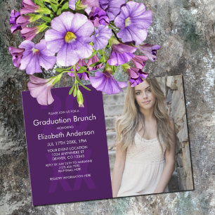 Classic Photo Graduation Brunch Invitation