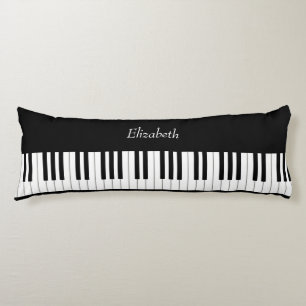 Classic Piano Keyboard Personalised Music Body Cushion