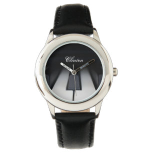 Classic Piano Keys Personalised Name Watch