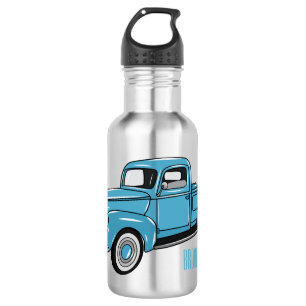 Classic pick up truck cartoon illustration 532 ml water bottle