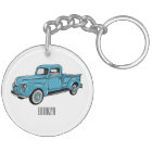 Classic pick up truck cartoon illustration