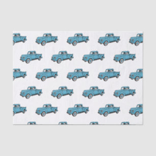 Classic pick up truck cartoon illustration tissue paper