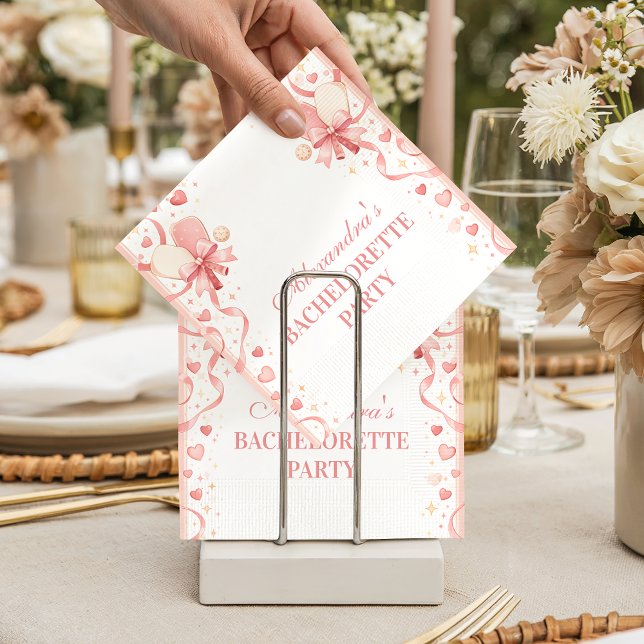 Classic Pickleball Garden Bachelorette Party Napkin (Creator Uploaded)