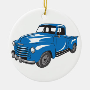 Classic Pickup Truck Ceramic Ornament