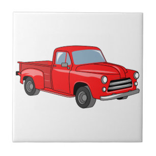 Classic Pickup Truck Ceramic Tile