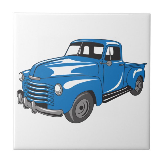 Classic Pickup Truck Ceramic Tile (Front)
