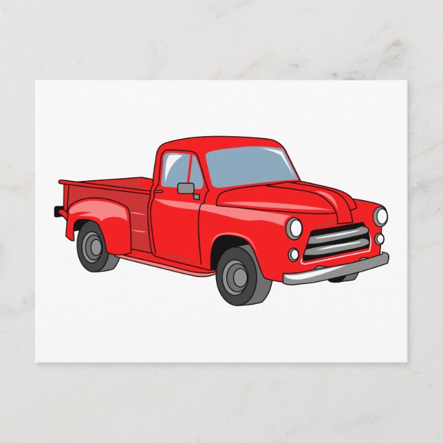 Classic Pickup Truck Postcard (Front)