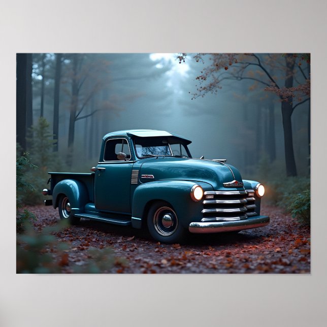Classic Pickup Truck Poster (Front)