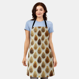 Classic Pinecone Winter Pattern Apron