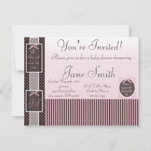Classic Pink Baby Shower Invitation