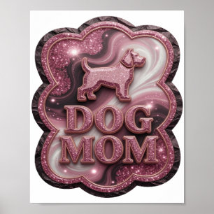 Classic Pink DOG MOM Poster