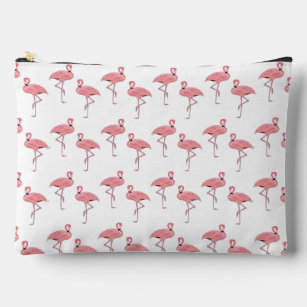 Classic Pink Flamingos Pattern Accessory Pouch