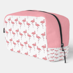 Classic Pink Flamingos Pattern Dopp Kit