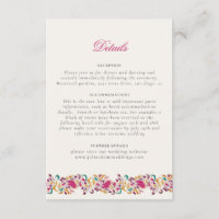 Classic Pink Green Yellow Floral Swan Bird Wedding