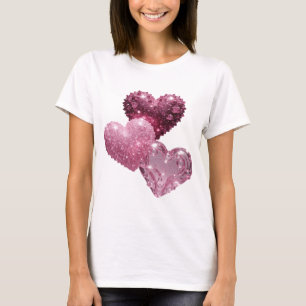 Classic Pink HEARTS OF GLITTER Graphic Tee
