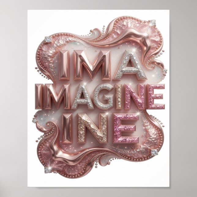 Classic Pink IMAGINE Poster (Front)