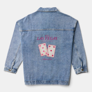 classic pink las vegas bachelorette party denim jacket