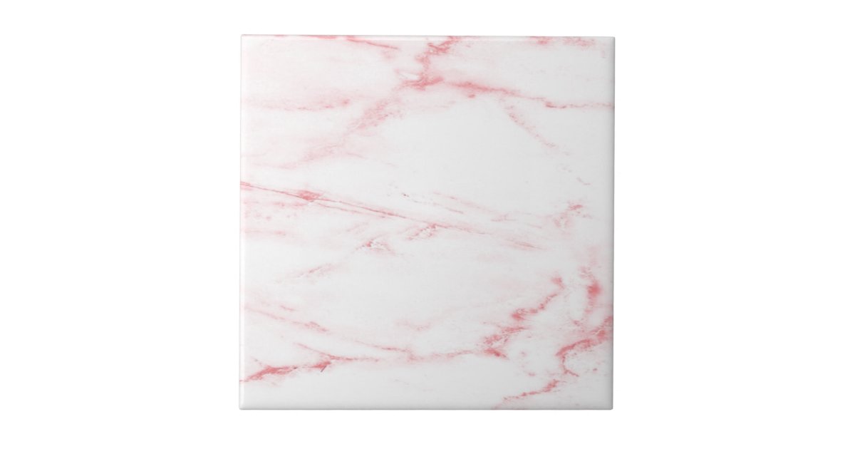 Classic Pink Marble Tile Zazzle
