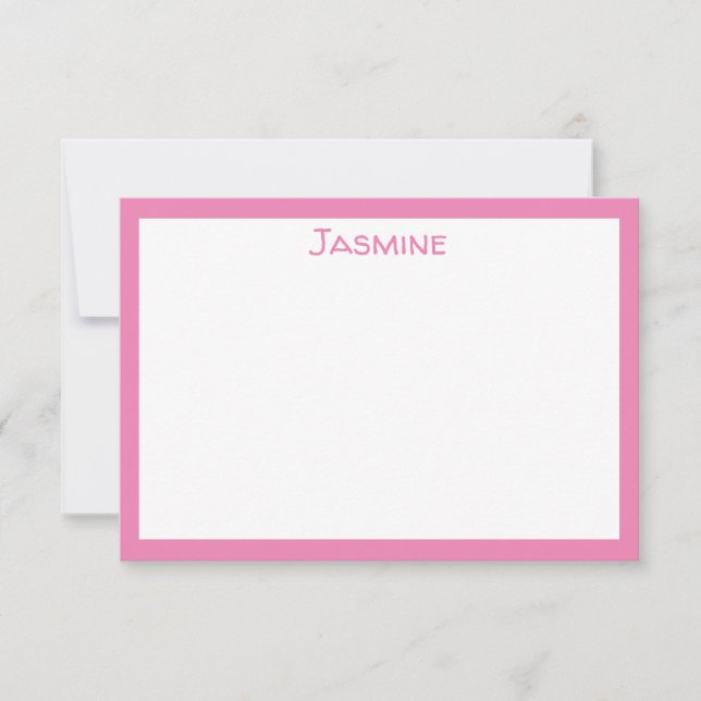 Classic Pink with Name Card (Front)