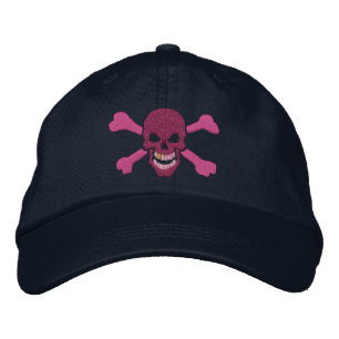 Classic Pirate Crossbones Skull Embroidery Embroidered Hat