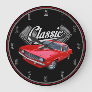 Classic Pistons and Camaro Large Clock