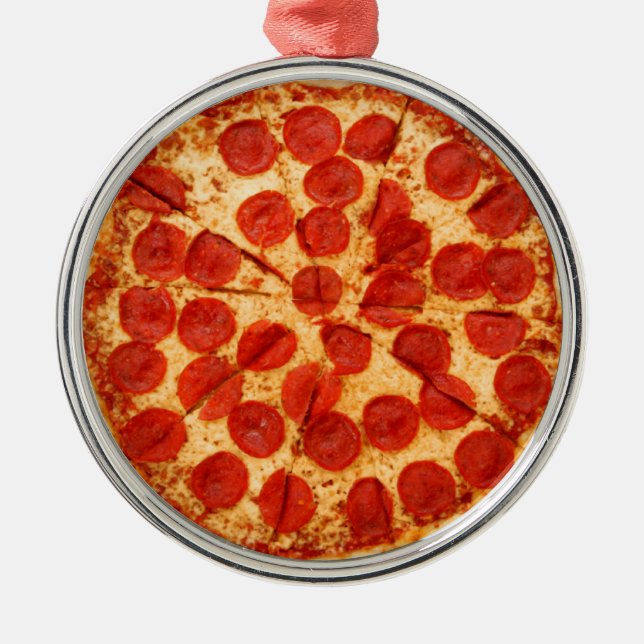 classic pizza lover metal ornament (Front)