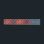 Classic Plaid Christmas Wrap Around Address Label<br><div class="desc">Embrace timeless holiday style with our classic Christmas collection featuring a traditional red and green plaid design. Perfect for spreading festive cheer,  these designs evoke warmth and nostalgia,  making them ideal for cards,  invitations,  and seasonal décor. Personalise each item to add a cosy,  classic touch to your holiday celebrations.</div>