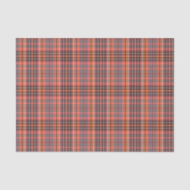 Classic plaid design tissue paper (Front)