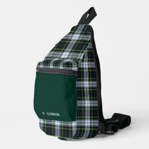 Classic Plaid Gordon Rustic Tartan Personalised Sling Bag