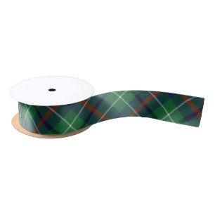 Classic Plaid Green Elegant Duncan Tartan Satin Ribbon