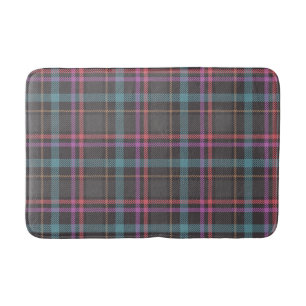 Classic Plaid Pattern Bath Mat