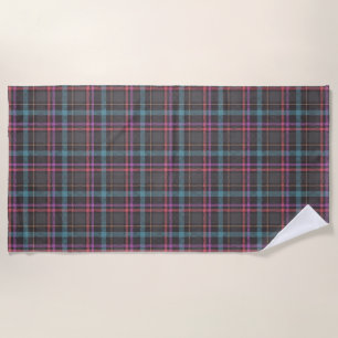 Classic Plaid Pattern Beach Towel