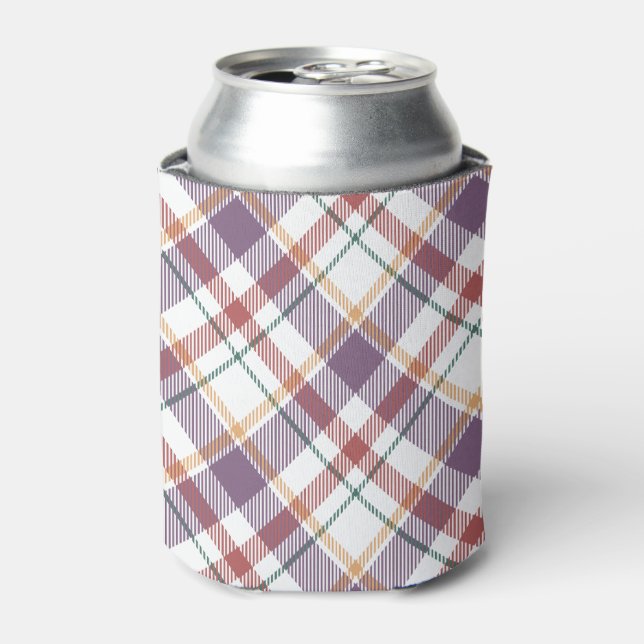 Classic Plaid Pattern Can Cooler (Can Front)