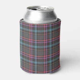 Classic Plaid Pattern Can Cooler