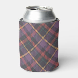 Classic Plaid Pattern Can Cooler